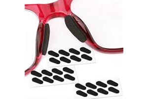 Soft Foam Nose Pads Self Adhesive Non-Slip Eyeglass Nose Pads, Thin Nosepads for Eyeglasses Sunglasses Glasses,12Pairs,1.5MM 