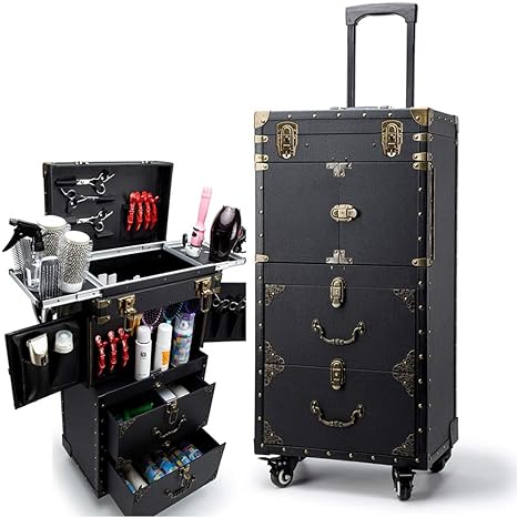 Maleta de Tren de Maquillaje, Estuches cosméticos de Gran ...