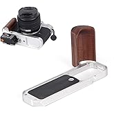 SZZCNOX Metal Hand Grip L Bracket Holder for Fujifilm X-T30 II/X-T30 Camera, Built-in Quick Release Plate for Arca, L-Shape Grip Compatible with Fujifilm XT20 II/XT20/XT10 II/XT10 Cameras (Silvery)