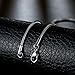 Skyone Fashion 16-24inches Titanium Stainless Steel Women's Men's Snake Chain Gift Necklace 2MM Lobster Clasp (20)