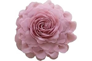 FeiYeup 3D Rose Flower Round Throw Pillows Case Handmade Flower Pillows Case Princess Styles 3D Flower Decoration Cushions Pi