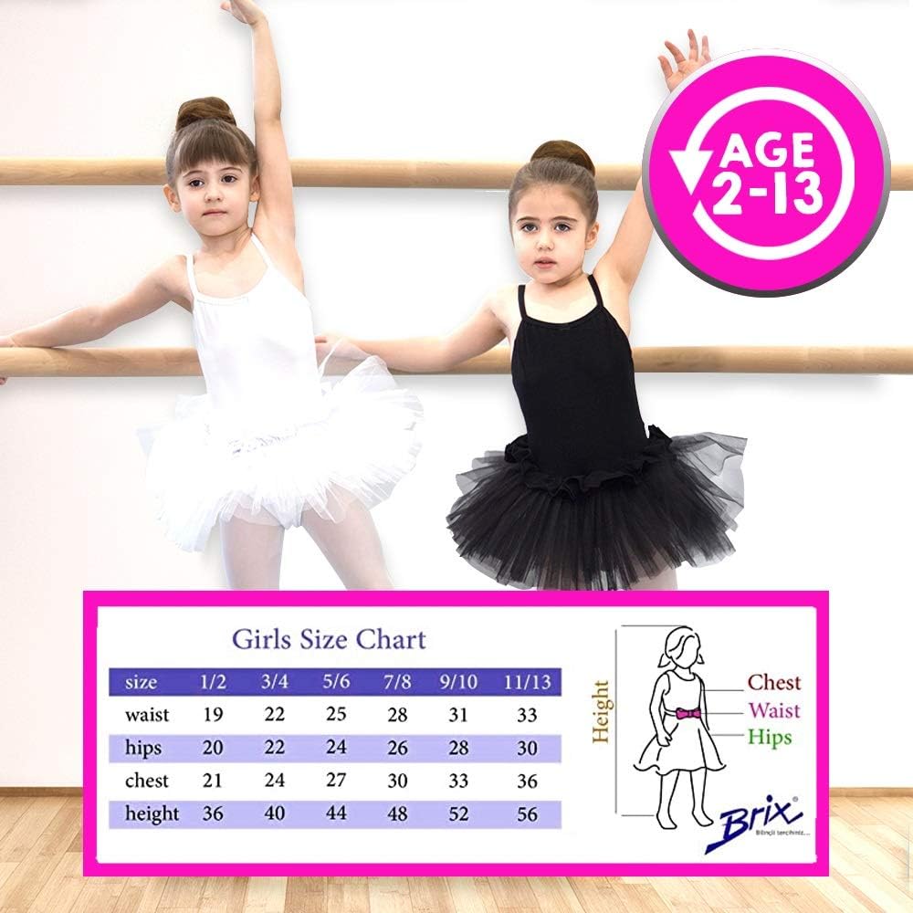 Brix Camisole Tank Top Undershirts for Girls- Cotton, Tagless, Sleeveless- 4 Pack: Clothing