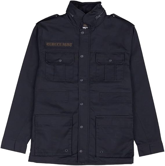 Amazon レベルエイト Rebel8 Enforcer フード ミリタリー ジャケット 黒 Jacket Black S コート ジャケット 通販