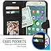 Galaxy S6 Case, BUDDIBOX [Wallet Case] Premium PU Leather Wallet Case with [Kickstand] Card Holder and ID Slot for Samsung Galaxy S6, (Black)