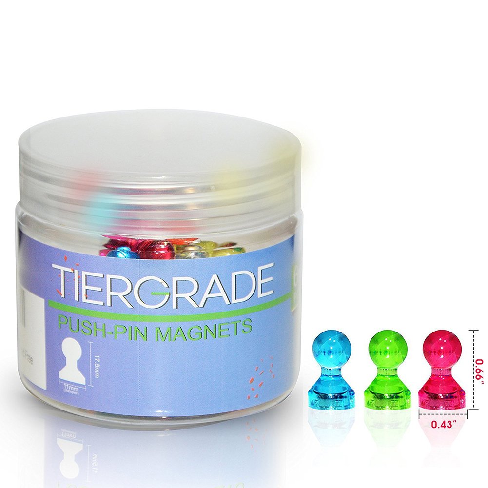 Outtybrave imanes de pizarra blanca, 60 piezas, botones magnéticos ...