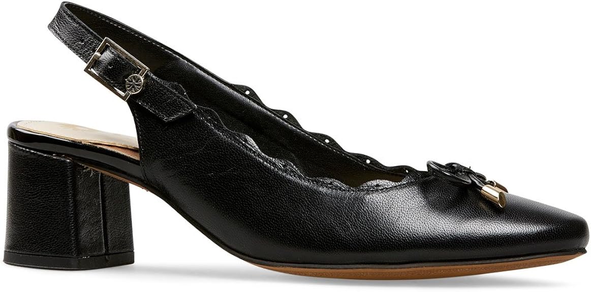 Van Dal Women's Sandals Sling Back Heels, Black, 42 Pumps