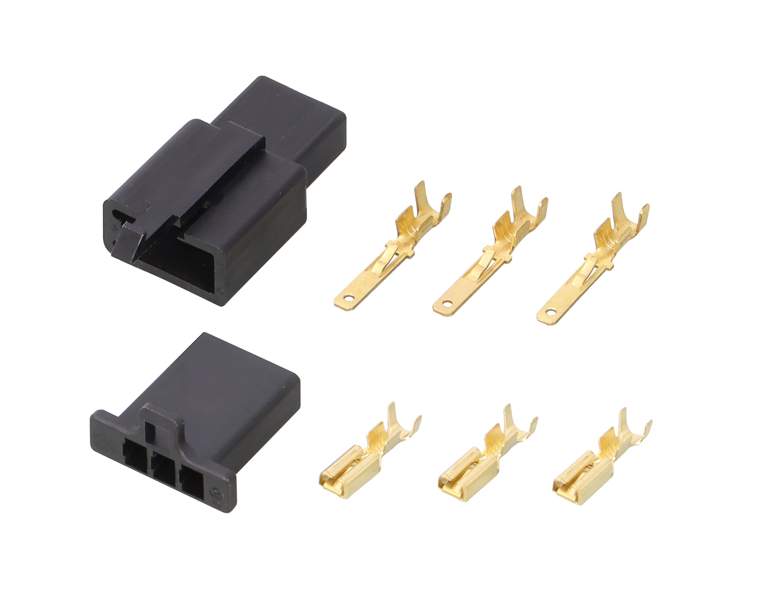 キタコ コネクターセット 110型 3極 ブラックの商品画像