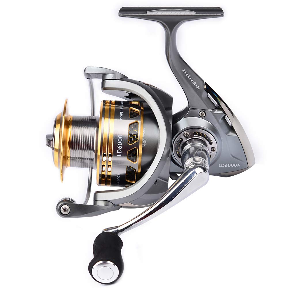 Proberos Spinning Reels Fishing Reel 40LB Max Drag 1000