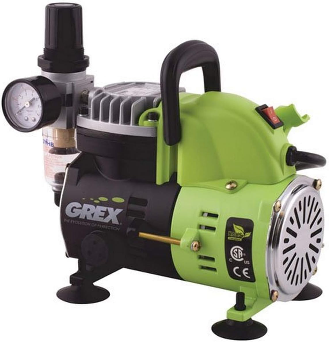 Grex AC1810-A 1/8 HP 115V Portable Piston Air Compressor by Grex Airbrush