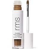RMS Beauty Revitalize Hydra Concealer, Medium Coverage Hydrating Liquid Complexion Perfector, Skincare-Infused Lightweight and Creaseproof with Built-In Brush Applicator