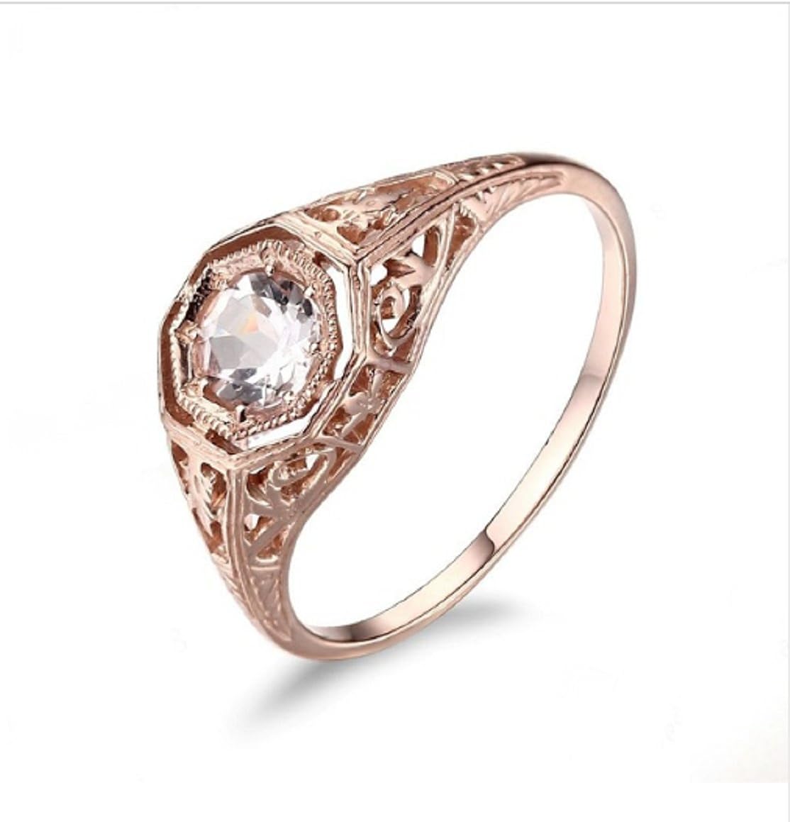 Amazon Com Gowe Solid 10k Rose Gold Vintage Antique 4 5mm Round Natural Morganite Engagement Wedding Ring Art Deco Women S Jewelry Ring Clothing Amazon Com Gowe Solid 10k Rose Gold Vintage Antique 4 5mm Round Natural Morganite Engagement Wedding Ring Art Deco Women S Jewelry Ring Clothing