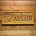 ADVPRO wpa0003 Personalized Last Name Rustic Home Décor Wood Engraving Custom Wedding Couples Anniversary Established Anniversary Wooden Signs - Standard 23 x 9.25