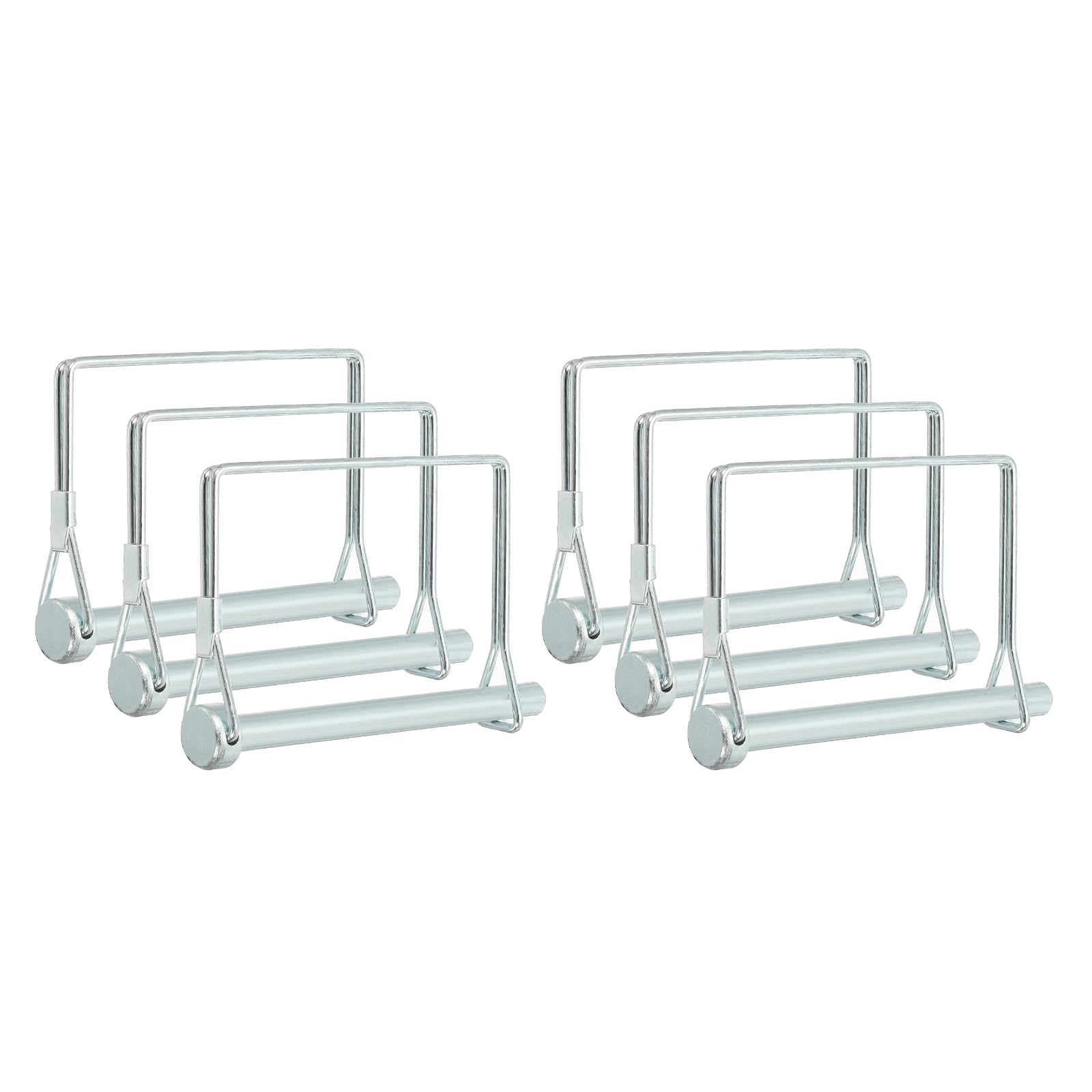 PATIKIL Trailer Coupler Pin 5/16x2-3/4x1.97"(D*L*IW), 6 Pcs Wire Lock Pin Square Shaft Locking Pins Safety PTO Hitch Pin for for Farm Trailer Tractor Truck Boat Towing (8x70x50mm)