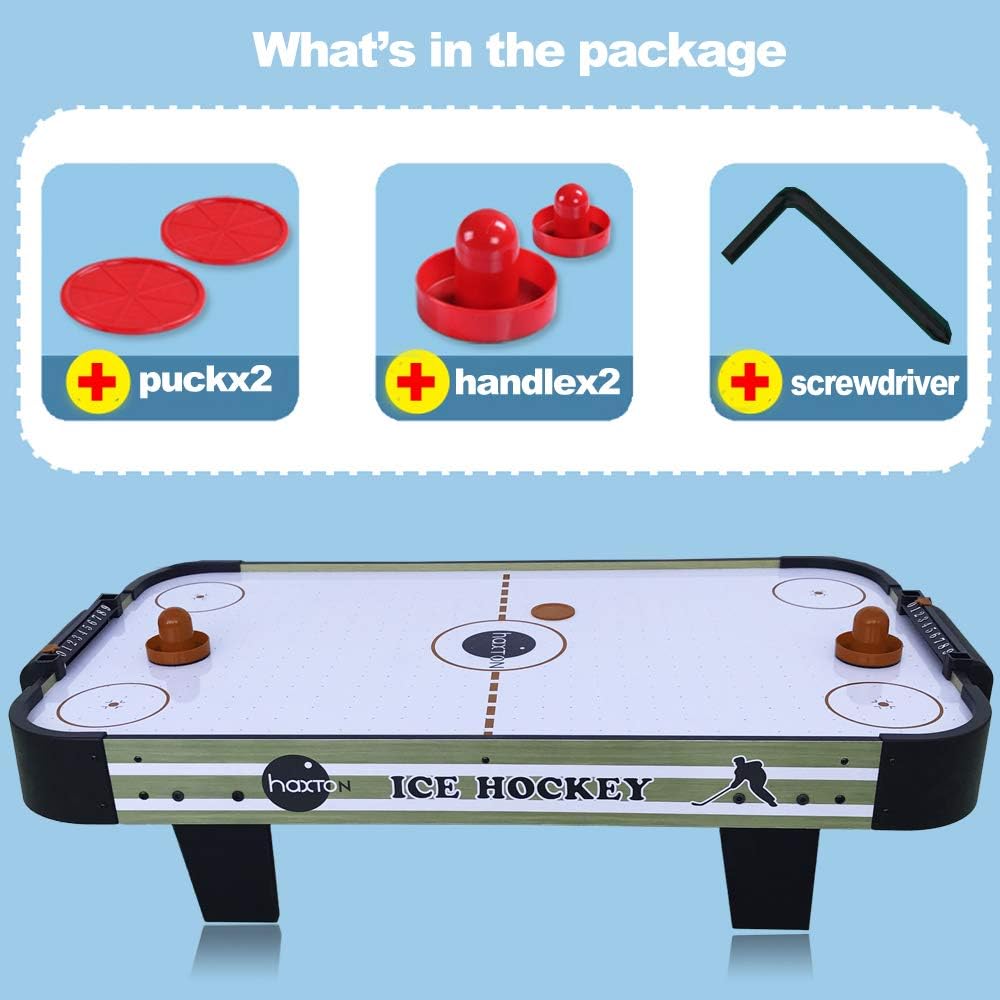 haxTON Air Hockey Table Game Set with 4 Air Hockey Pucks and 2 Air Hockey Paddles (Red) (4 Pack) (Air Hockey Table) : Sports & Outdoors