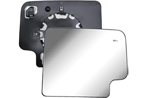 LONGLING Replacement Passenger Right Side Door Towing Mirror Main Big Glass Flat Heated with Back Plate and BLIS for Chevrolet Silverado and GMC Sierra 1500 2500 HD 3500 HD from 2019 to 2024