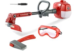 Toy Choi's Toy Trimmer - Power Construction Play Tool Kids Trimmer,Outside Pretend Play Garden Toy with Light Sound,Educational Gift Kid Toddler Tool Set for Boy Girl Age 3, 4, 5,6,7+