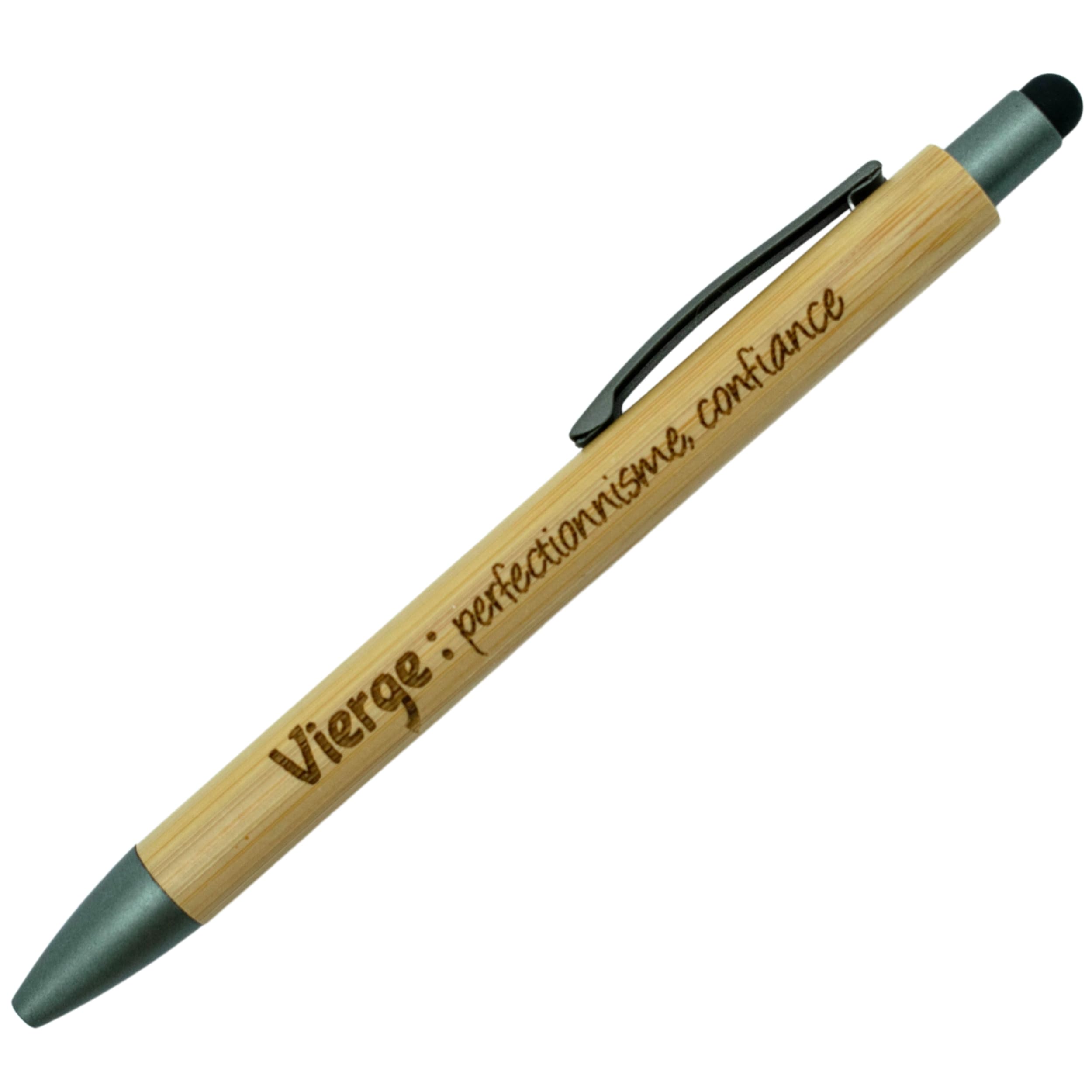 Ernestine - Bamboo Touch Pen - Original Personalised Pen - Gift Wooden Pen Personalised Astrology Theme - Original Astrology Gift - Pen Man Woman