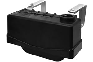 NovaKits Water Float Valve,Fully Automatic Water Level Control Float Valve,Auto Fill Shut off Float Valve for Ponds,Aquariums,Livestock Water Trough,Hydroponics and Reservoir, Black