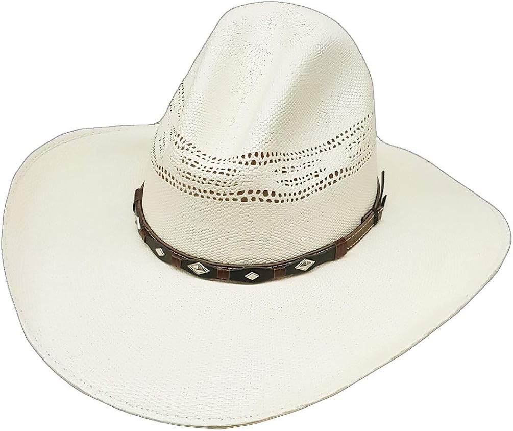 white straw cowboy hat