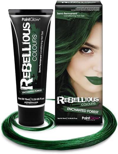 PaintGlow Rebellious Colours Vegan Semi Permanent Hair Dye Enchanted Forest
