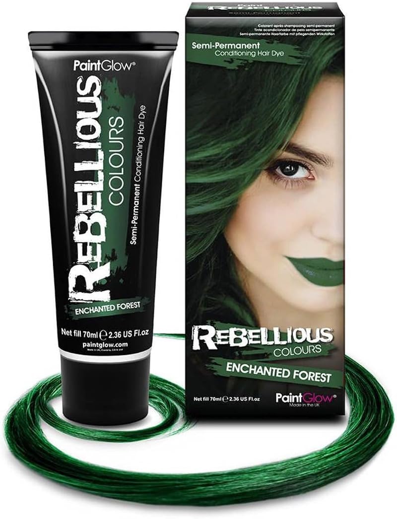 PaintGlow Rebellious Colours Vegan Semi Permanent Hair Dye Enchanted Forest