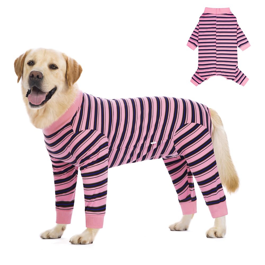 FEimaX Dog Recovery Suit Long Sleeve, Dog Surgery Recovery Suit for Female Male, Pet Surgical Bodysuit Puppy Onesie Abdominal Wounds Protector for Small Medium Large Dogs