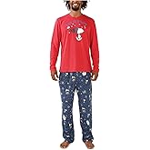 Nite Munki Baby Girls Tee And Pant Jersey Pj Set Family Matching Holiday Vintage Snoopy Pajama Collection, Snoopy Snow Days, X-Large US