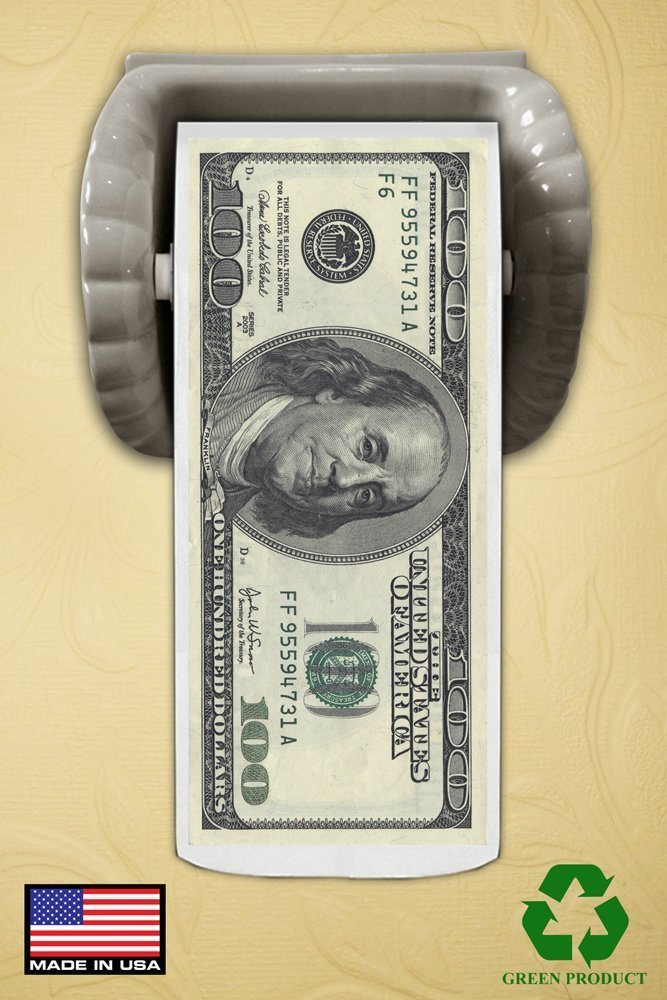 Hundred Dollar Bill Money Toilet PaperNovelty Funny Toilet Paper Buy