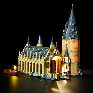 BRIKSMAX Harry Potter Hogwarts Great Hall Led Lighting Kit- Compatible with Lego 75954 Building Blocks Model- Not Include The Lego Set