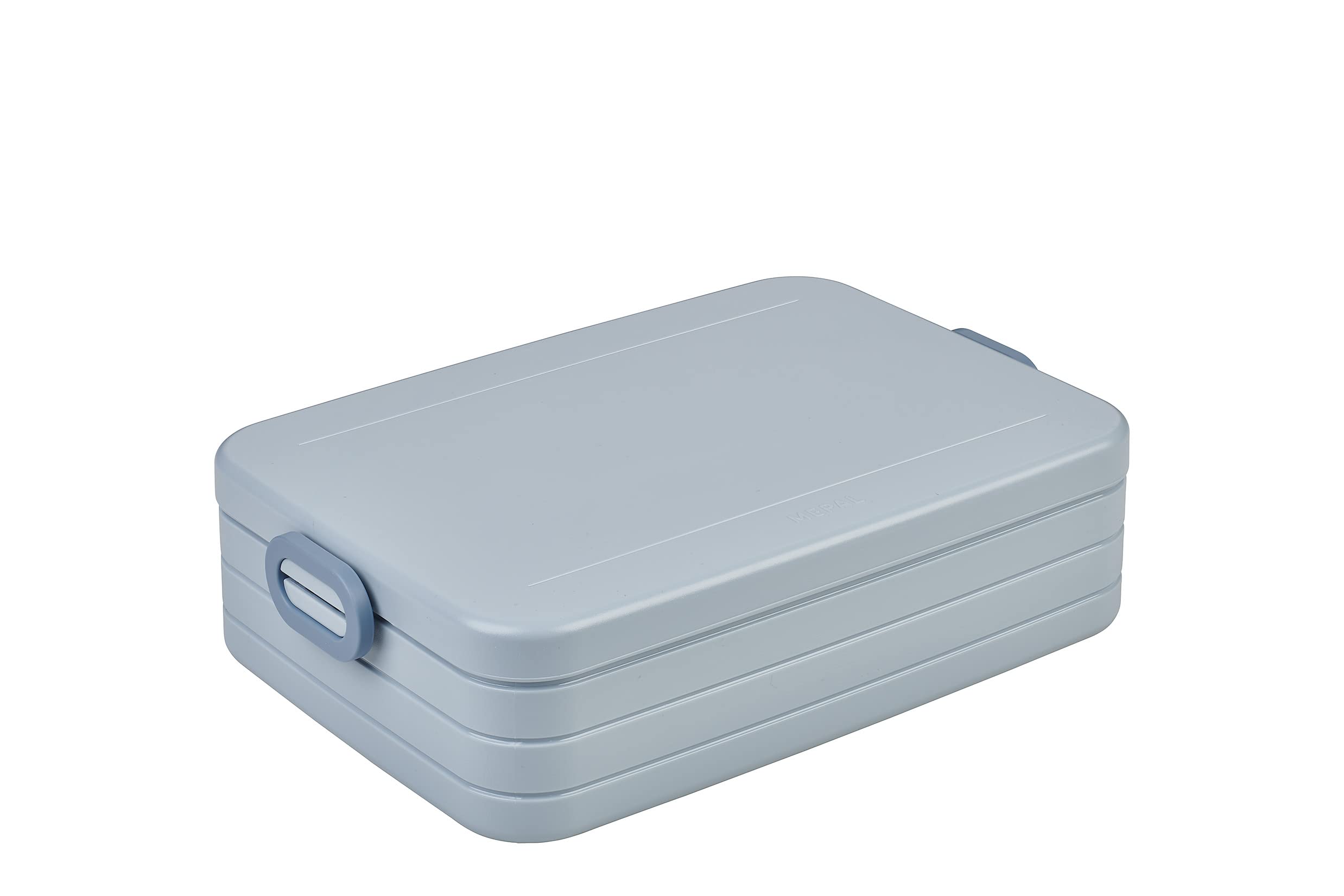 Mepal – Lunch Box Take a Break Large – Lunch Box To Go - For 4 Sandwiches or 8 Slices of Bread – Suitable for the Dishwasher - 1500 ml - Nordic Blue