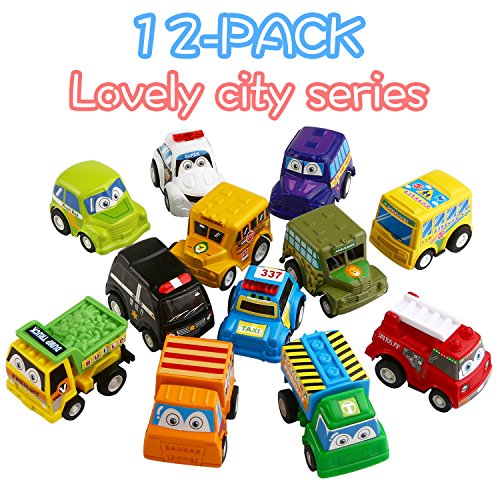 3 Assorted+Plastic+Vehicle+Funcorn+Toys