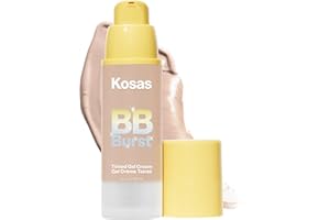 Kosas BB Burst Tinted Face Gel Cream - Supports Healthy Collagen, Smoothes Skin, Hydrates & Moisturizes - Lightweight Buildable Coverage - Light Medium Neutral 21, (1 Oz/30 ML)
