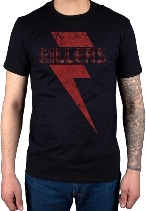 Official The Killers Red Bolt TShirt Hot Fuss Sam's Town