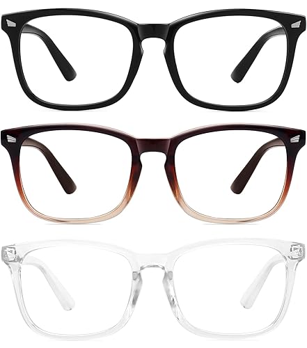 MEETSUN 3-Pack Blue Light Blocking Glasses, Anti Eye Strain