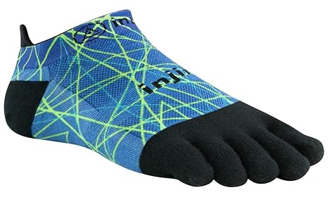 Injinji Run 2.0 Light Weight No Show CoolMax Zehensocke-OCEAN -L (44,5/47)
