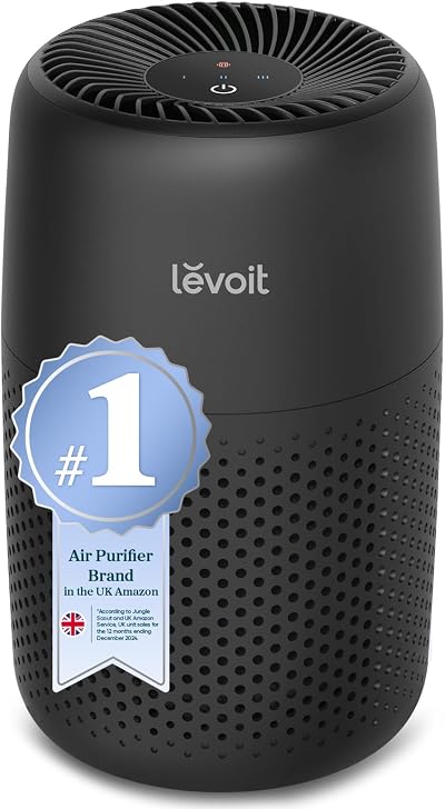 Levoit Core Mini Air Purifier for Bedroom 34m² 3-Stage HEPA Filter Quiet 3