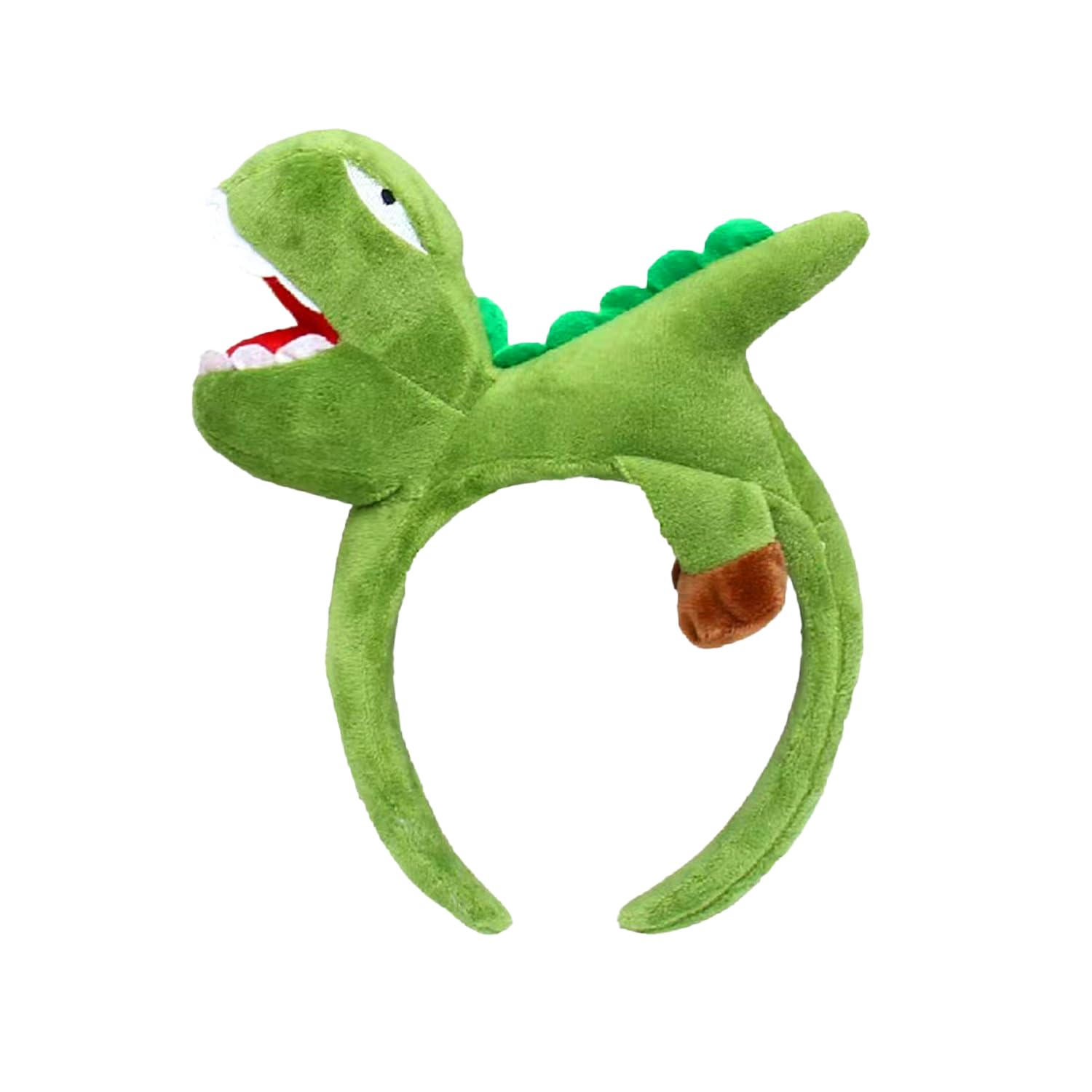 Bohue Dinosaur Headband Green Animal Headband 3D Cartoon Dinosaur Hairband Halloween Costume Cosplay Dess Up Accessories for Kids Adults