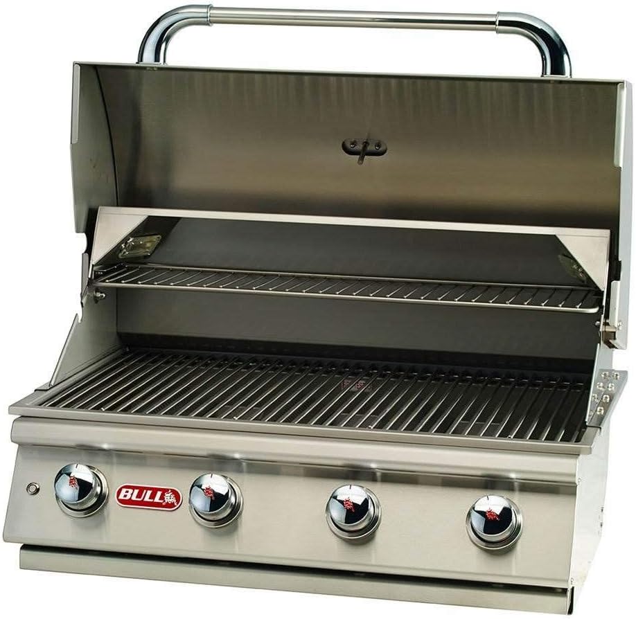 review Bull Lonestar Natural Gas Barbecue Grill Head, Double Doors & Refrigerator