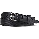 Yoder Leather Company Men's English Bridle Basketweave Ranger Belt