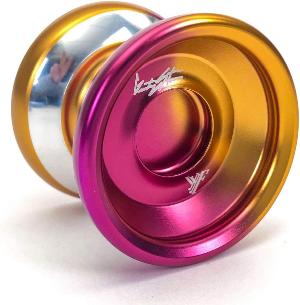 YoYoFactory Shutter Wide Angle BiMetal Styling Yoyo (Violet Gold Fade