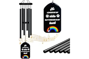 BAOXUE Pet Memorial Wind Chimes Gifts for Loss of Dog Sympathy Gift,Rainbow Bridge Pet Loss Gifts,Pet Remembrance Gift in Memory Dog Passing Away,Bereavement Windchime for Loss of Cat