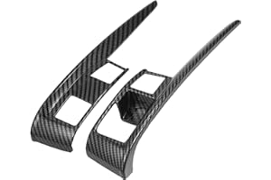 HEROFFIX 1 Pair Gear Boots Trims Automatic Transmission Shift Panel Stickers for Honda Civic Sedan Hatchback Coupe 2016-2021 