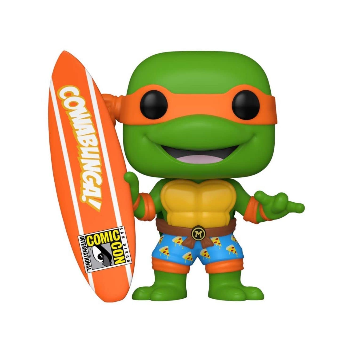Funko 49444 Pop! Television: TMNT - Michelangelo with Surfboard (SDCC 2020 Exclusive) #1019
