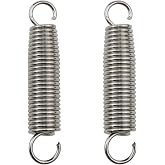 AYLIFU 2 pcs bass drum pedal tension spring Stainless steel bass drum pedal spring Replacement bass drum pedal spring for percussion instrument components