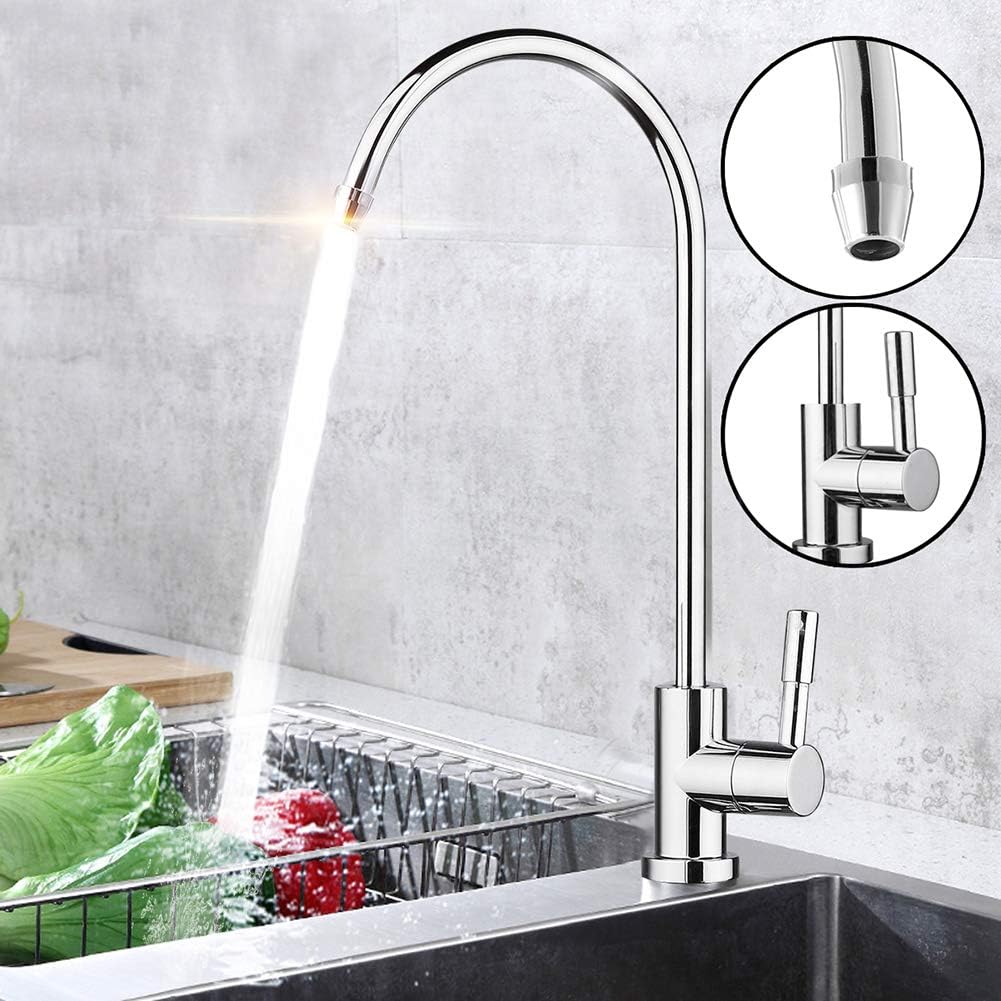Faucet Sprayer&Faucet Extender Tap Adapter &All Metal Body Garden Hose Splitter.Gooseneck Kitchen RO Drinking Water Filter Faucet Reverse Osmosis Sink Faucet,Kitchen Tools & Gadgets