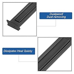 MECCANIXITY 12PCS Black PCI Slot Cover Dust
