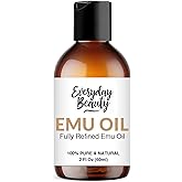 Pure Australian Emu Oil - All Natural 6X Refined for Face, Skin and Hair - Highly Effective Hydration for Sensitive Skin and Hair Growth - Perfect for Scars and Blemishes - 2 Fl Oz