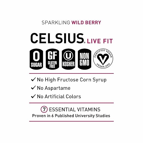 CELSIUS SPARKLING WILD BERRY 12OZ