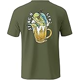 Palmyth Fishing Shirts for Men Short Sleeve T-Shirt UPF 50+ Sun Protection UV Tee