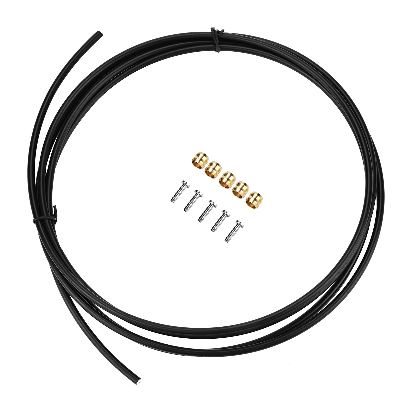 Hydraulic Disc Brake Tube Hose and Brass Connection Insert Kit, Brake Cable Oil Tube Hose Bike Brake Fluid Oil Hose Oil Tube Bicycle Brake